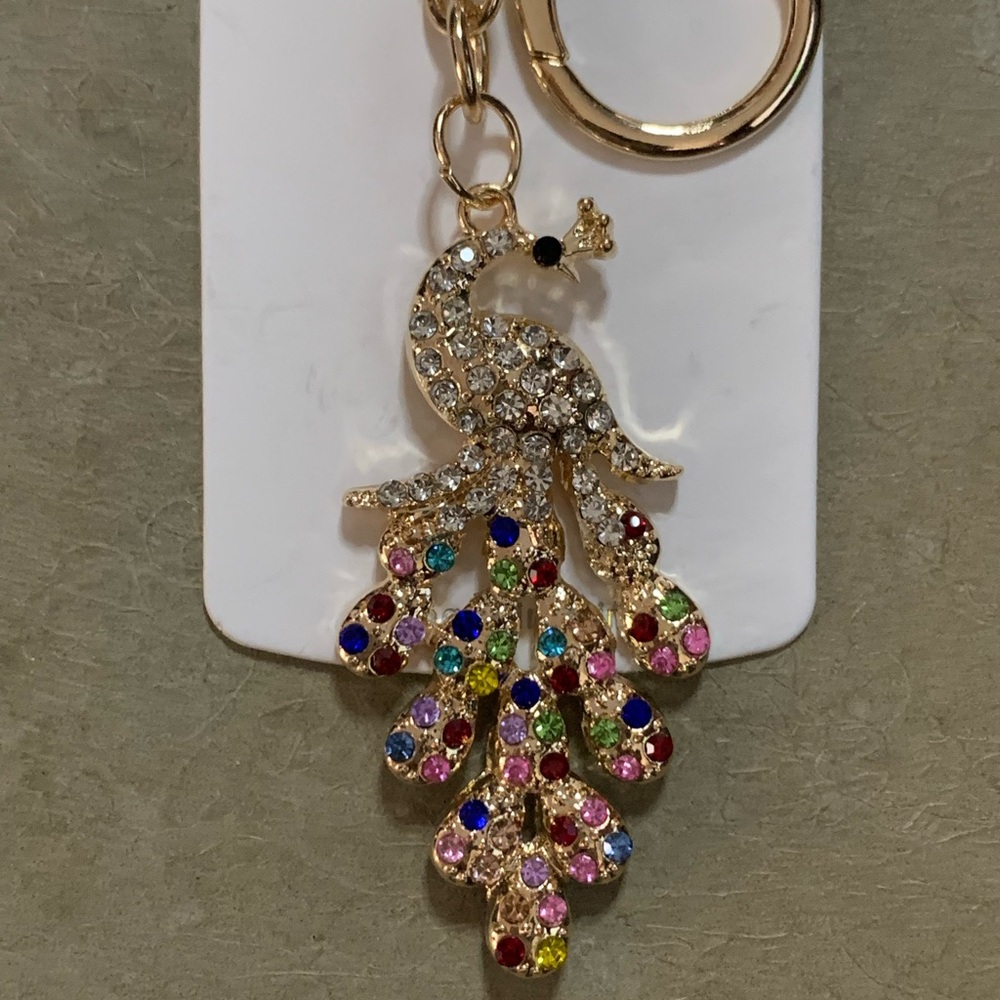 Peacock Keychain/Charm - Picture 2 of 2